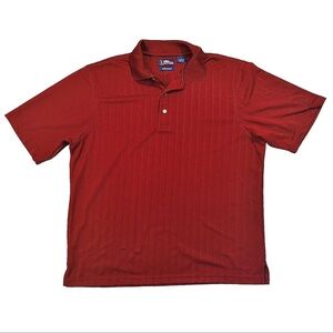 PGA Tour Golf Performance Maroon Red Polo Shirt Dress Short Sleeve Collar Medium